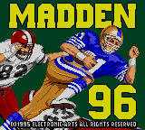 Madden 96 screenshot 2 for Sega Game Gear